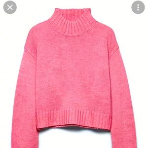 Wilfred Free S pink cropped turtleneck sweater. Never worn